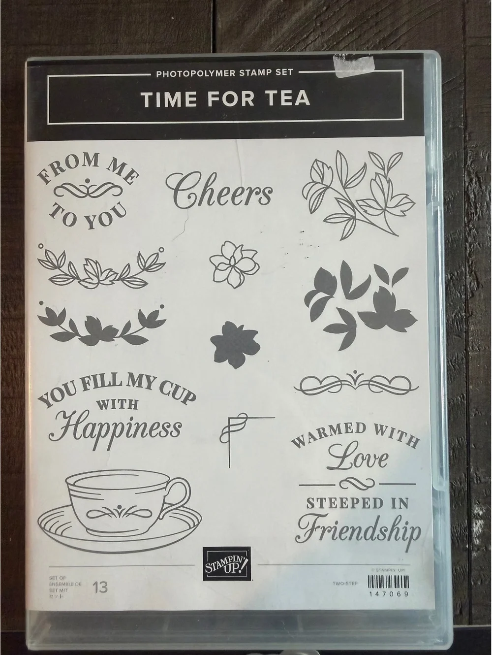 Stampin’ Up Time For Tea stamp set with die cuts